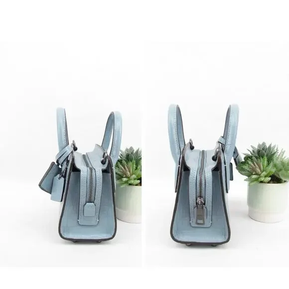 NWT Coach Crocodile Embossed Andrea Mini Carryall Bag - Picture 4 of 8